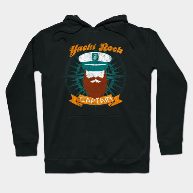 Yacht Rock Captain Hoodie by Vector Deluxe